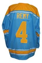 Any Name Number Pittsburgh Hornets Retro Hockey Jersey New Blue Remy Any Size image 2
