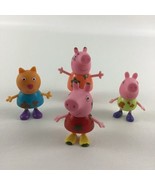 Peppa Pig Muddy Puddles Family Figure Lot Candy Cat George Vintage Jazwa... - $37.84 CAD