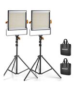 Neewer 2 Pack Dimmable Bi Color 480 LED Video Light Kit 3200~5600K CRI 9... - $173.18