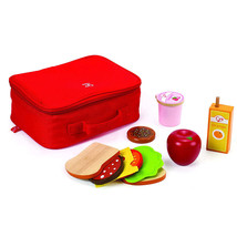 Hape Lunch Box Kid&#39;s Wooden Kitchen Play Food Set and Accessories - £23.91 GBP