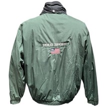 Vintage Polo Sport Ralph Lauren Jacket Green Fleece Lined 90s Jacket Siz... - $1,777.20 MXN