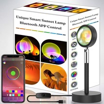Sunset Lamp,APP Control Sunset Projection Lamp,180 Degree Rotation Music Sync - £26.29 GBP