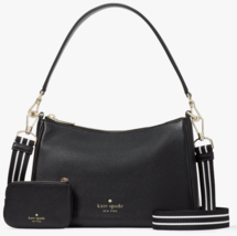 NWB Kate Spade Rosie Shoulder Bag Black Pebbled Leather KF086 $399 Gift ... - £121.59 GBP