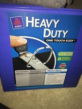 (1) Avery Heavy Duty Ezd 3 Ring 2&quot; View Binder Blue New One Touch-New-SHIP 24HRS - £14.90 GBP