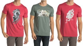 NWT Mens Size XL Nordstrom Roberto Cavalli Graphic T-Shirt Top Snake Peg... - $59.99