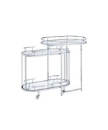 Piffo Serving Cart Set, Clear Glass &amp; Chrome Finish - $538.90 CAD