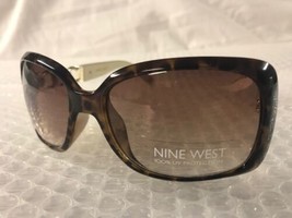 NEW Nine West Womens Rectangle Tortoise Shell Sunglasses Fashion Trendy - £11.93 GBP