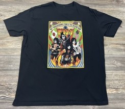 KISS - Tour Of The Rising Sun T-Shirt 2015 Japan Black Graphic Print Size Large? - £15.50 GBP