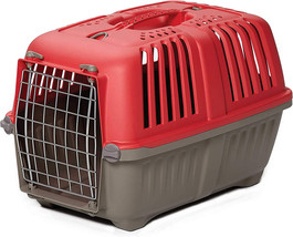 MidWest Spree Pet Carrier Red Plastic Dog Carrier Small - 1 count MidWest Spree  - £44.33 GBP