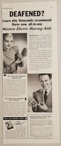1948 Print Ad Western Electric Hearing Aids For Moderate or Severe Hearing Loss - £12.69 GBP