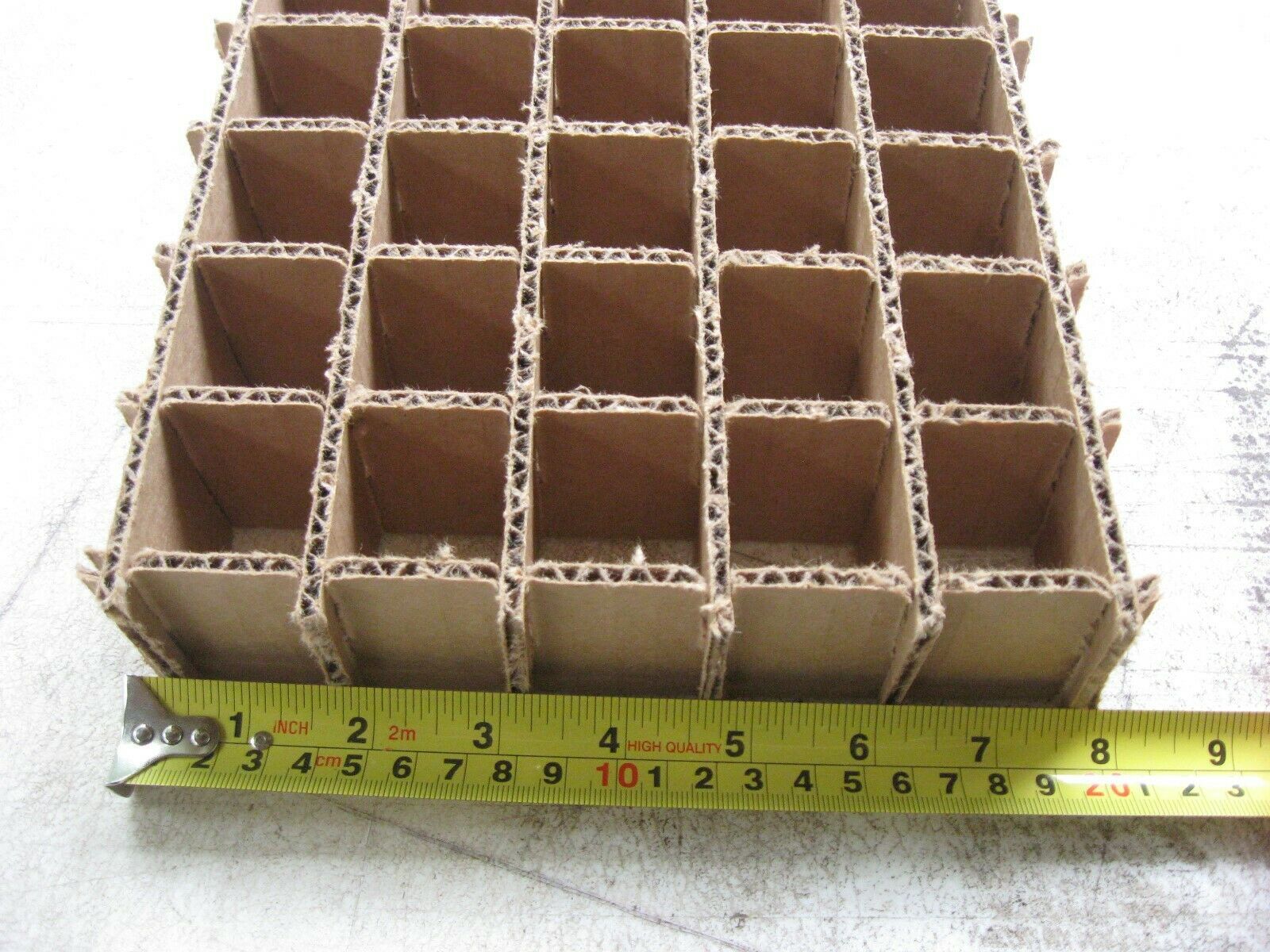 Cardboard Dividers 5 Sets 8&quot; X 8&quot; X 2&quot; High 25 cell A 8-2-06 - $3.56