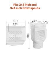 VEVOR Gutter Downspout Diverter Rainwater Collection Kit Fits 2x3 3x4 In... - $47.99