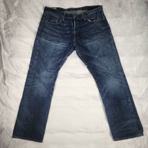 Polo Ralph Lauren Jeans Mens 36x30 Blue Hampton Relaxed Straight Denim C... - $36.62