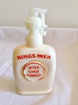 RARE KINGS MEN AFTER SHAVE POWDER 3.5 oz USA OLD STOCK VINTAGE 3/4 FULL - $5.94