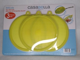 CasaBella 3pc Silicone Splash Guard/ Bowl Covers/ Leftover Protector Yel... - $9.90