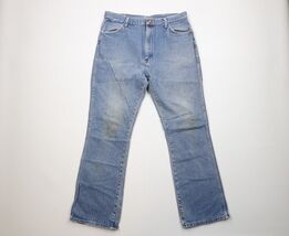 Vintage 90s Streetwear Mens 34x32 Distressed Flared Bootcut Denim Jeans ... - $44.50