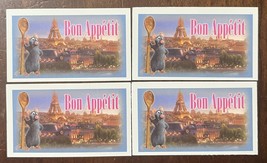 2007 Pixar Edition Monopoly Replacement Pieces: 4 Bon Appetite Cards E - $3.42