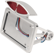 Drag MT76385 Side-Mount Deco Taillight w/ License Plate Mount Flat Horizontal - £159.63 GBP