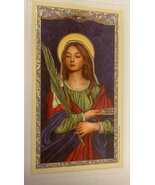 Saint Lucy Laminated Prayer Card, New - $3.00