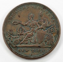 1836 Token HT-155 Cuivre R&amp;w Robinson En XF État W/Lamination Erreur - $1,541.75 MXN