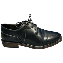Borelli Oxford Dress Shoes Mens Sz 3 Black Comfort Perforated Toe Lace U... - $24.14