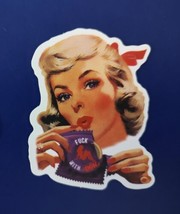 Fifties Girl Drinking F* with DGK Sticker - $4.50