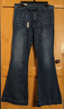 NEW Polo Ralph Lauren Women&#39;s Sz 32 Denim Flare Jeans Bell Bottoms Dark ... - £32.63 GBP
