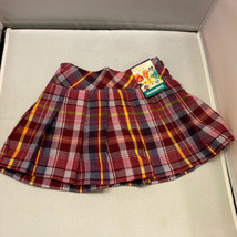 Garanimals Woven Skort Skirt Baby Girls Burgundy Plaid - £8.77 GBP