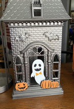 Bath And Body Works Halloween Haunted House Metal Luminary Candle Holder - New - £64.14 GBP