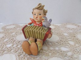 Goebel M.J. Hummel #110 Figurine Boy with Accordian 1958  L1 - £19.57 GBP