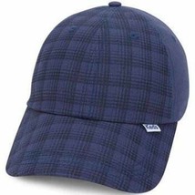 Womens Baseball Hat Keds Blue Plaid Panel Core Classic Twill Adjustable Back Cap - £6.36 GBP