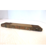 Vintage Lufkin X46 Wood Folding Tape Measure USA w/6&quot; Brass Slider Paint... - $20.10 CAD