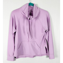 Josie Natori Womens Solstice Zip Pop Over Shirt Size XS Lilac Purple - £26.08 GBP