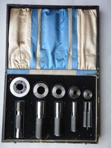 antique PRATT WHITNEY MASTER PIPE THREAD GO NO GO TOOL SET w BOX machini... - £174.72 GBP