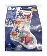Bucilla Counted Cross Stitch LET IT SNOW 18&quot; Stocking Kit Snowman Christ... - $46.53