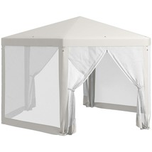 Outsunny 13&#39;x11&#39; Hexagon Outdoor Party Tent Canopy with Mesh Walls - $139.99