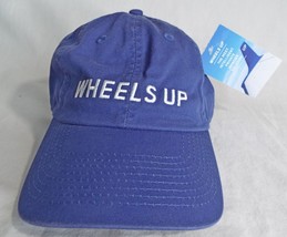 Wheels Up Denim Blue + White Private Jet Airline 8760 Charter Hat Cap Ad... - $24.74