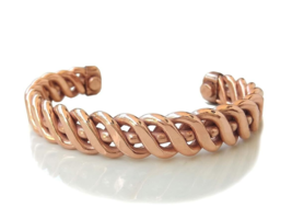 Pure Copper Kada Bracelet for Men and Women 12 MM Chain Kada - £35.61 GBP