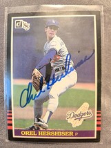 Orel Hershiser Hand Signed Baseball Rookie Card Autograph Los Angeles Do... - $42.00