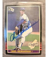Orel Hershiser Hand Signed Baseball Rookie Card Autograph Los Angeles Do... - $57.62 CAD