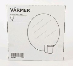 IKEA Varmer Glass Round Candle Holder Wall Sconce Black 104.405.60 New 10&quot; - £15.47 GBP