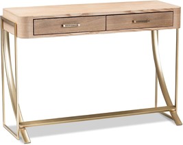 One Size, Natural Brown/Gold, Baxton Studio Console Tables. - £164.01 GBP