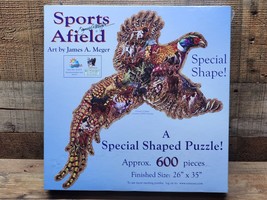 SunsOut Shaped Jigsaw Puzzle - SPORTS AFIELD - 600 Piece Eco Friendly - ... - $18.97
