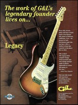 1997 G&amp;L Legacy electric guitar advertisement original 8 x 11 ad print - £3.32 GBP