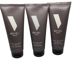 3 Bevel Hair Beard Conditioner With Shea Butter Softens Coarse Beards 4o... - £24.76 GBP