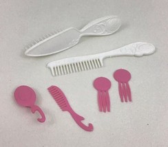 Lady Lovely Locks Doll Combs and Brushes 2 Hair Clips Vintage 80s Access... - £10.08 GBP
