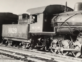 Kansas City Southern Railway Railroad KCS #1029 0-8-0 Locomotive Train Photo - £11.16 GBP