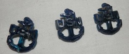 3 USN buttons United States Navy plastic anchor From WW2 veteran - £23.59 GBP