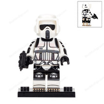 New Scout trooper (biker scouts) Star Wars The Mandalorian Minifigures Building  - $13.98