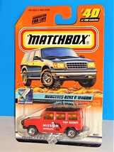 Matchbox Space Explorer #40 Mercedes-Benz G Wagon Red Mission 1 First Edition - $5.94